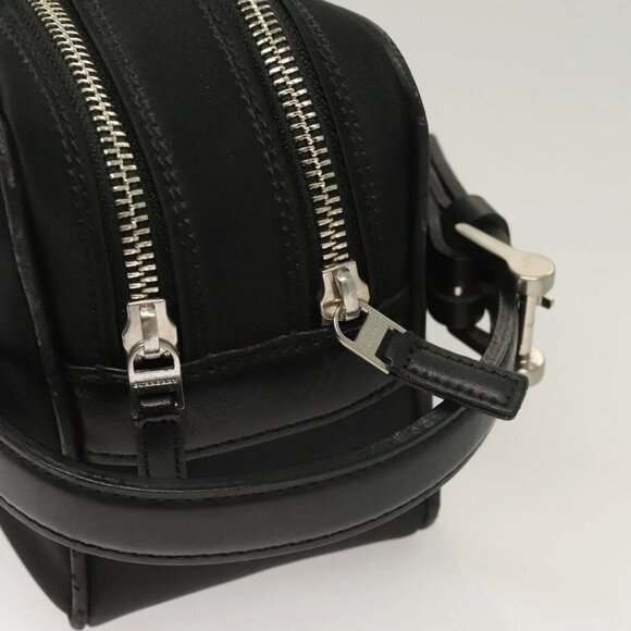 BURBERRY Clutch Bag Nylon Black Silver Auth bs27160 - Picture 9 of 16